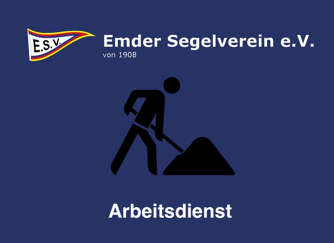 Arbeitsdienst am Bootshaus in Emden
